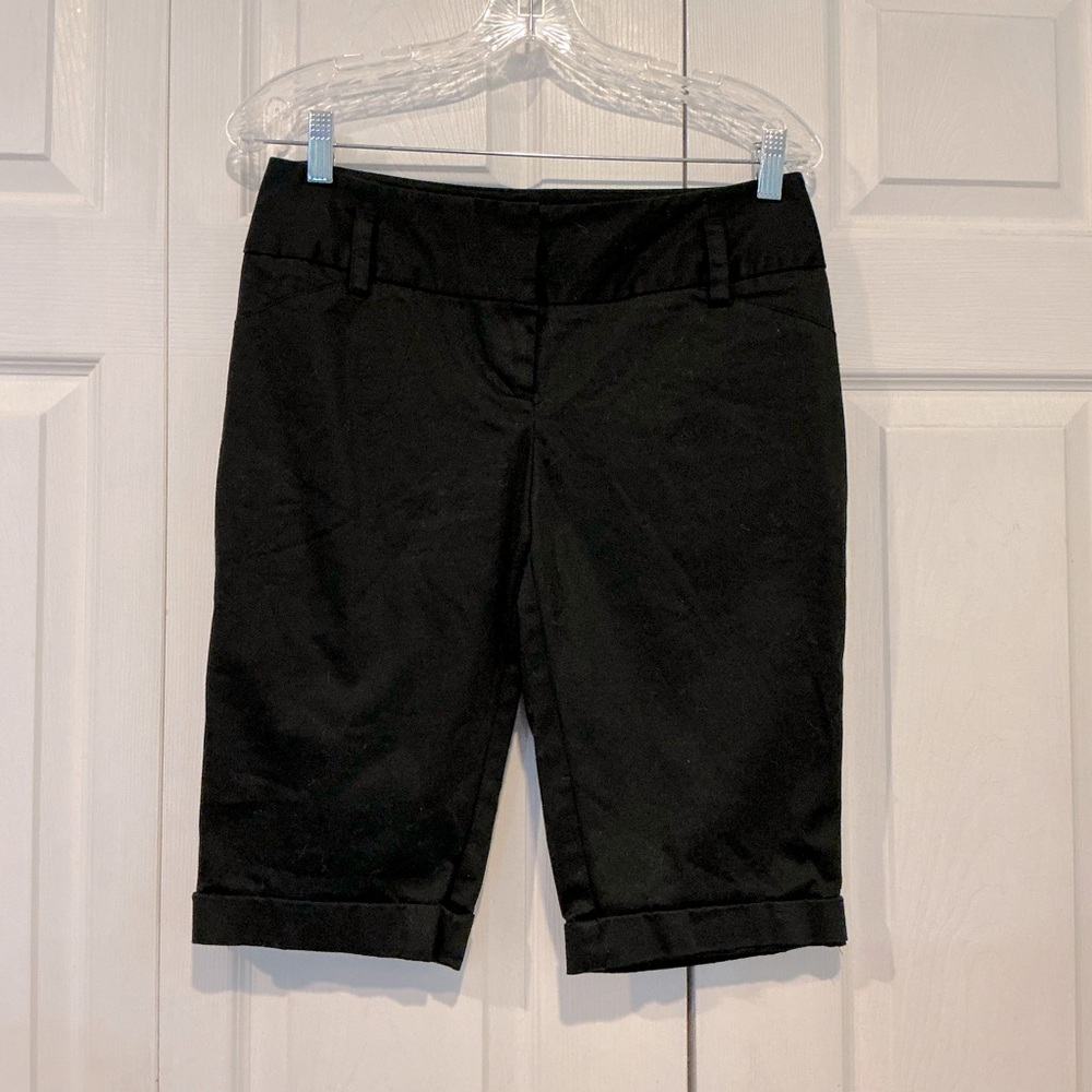 🩷 NYCC New York Clothing Company Black Chino Bermuda Shorts - Size 6 Petite